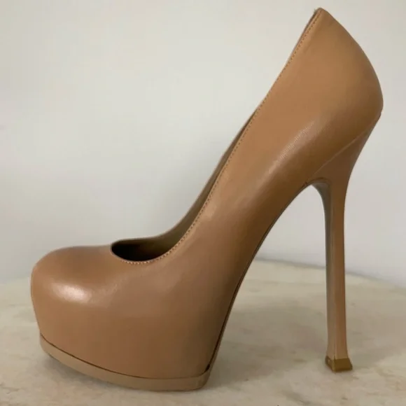 YSL Tribtoo 105 Pump, Nude, Size 36.5 *AUTHENTIC* - Picture 9 of 14